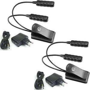 2x Ultrahelle LED Schwanenhalsleuchte Leselampe Klemmlampe incl. Netzteil + USB - Bild 1 von 7