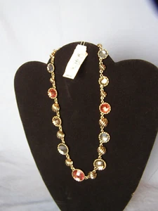 Neue Goldkette mit mehreren Steinmedaillons - orig. preis 48,00 - Bild 1 von 7