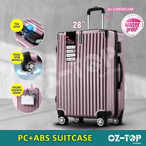 28 Inch Luggage Suitcase Trolley Travel Hard Shell Case Lightweight Organiser - Picture 1 of 12
