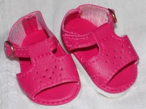 NIP-sandalias rosa oscuro para muñecas American Girl, Bitty Baby - Imagen 1 de 1