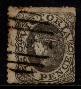 Australia Victoria 1862 1864 Queen Victoria 6d Six Pence SG107b Used see note - Bild 1 von 1