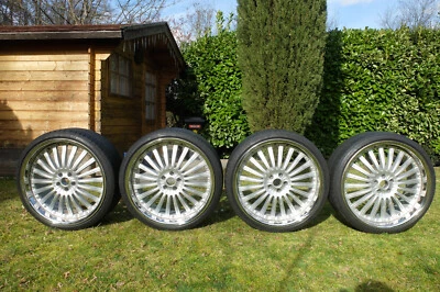 4x 22 Zoll MERCEDES AUDI A8 ALU Felgen mit TÜV Gutachten; OROBICA 10Jx22 ET35 - Bild 1 von 4