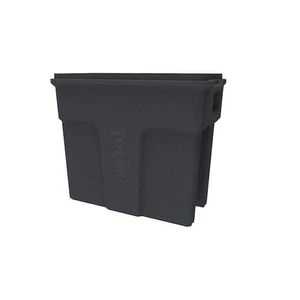 16 Gal. Slimline Rectangular Trash Can Dark Gray Lidless (Lid Sold Separately) - Picture 1 of 7
