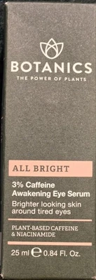 Suero para ojos Botanics The Power Of Plants TODO BRILLANTE 3% cafeína despertar .84floz Foto 1 de 4