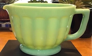 Unmarked Large Mosser Jade Jadite Jadeite Green Kitchen Batter Bowl - Picture 1 of 9