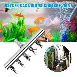 Air Pump Control Distributor Aquarium Air Line Valve Divider 2/4/6/8/12 Outlets - Picture 1 of 18