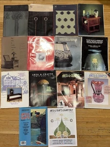 RARE! Lot Of 4 Arts & Crafts Quarterly magazine 1990 And 10 Auction Catalogs - Picture 1 of 15