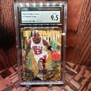 1996-97 Skybox Z Force Michael Jordan #179 CSG 9.5 HOF - Picture 1 of 2