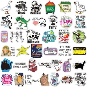 400 Pezzi Adesivi per Adulti Bottiglie Acqua Impermeabili Adesivi Confezione per Laptop... - Foto 1 di 7