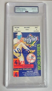 Mariano Rivera Signed 1999 World Series Ticket Clincher MVP PSA/DNA 10 Auto - Picture 1 of 3