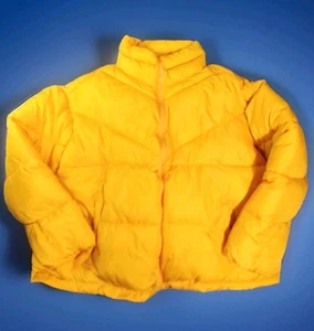Fashion Nova City Streets Puffer Jacket Mustard Yellow Size 3X - Picture 1 of 8