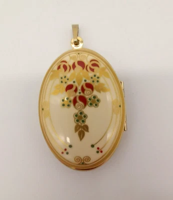 Michaela Frey Art Nouveau Locket 4cm – Floral Design, Vintage Collectable - Image 1 of 4