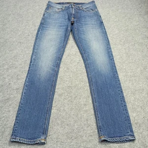 Jeans uomo Nudie LEAN-DEAN W29 L30 blu pallido preferito slim elasticizzato zip mosca 29x30 - Foto 1 di 12