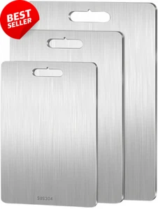 3Pcs Titanium Cutting Board Set for Meat & Vegetables - Picture 1 of 12