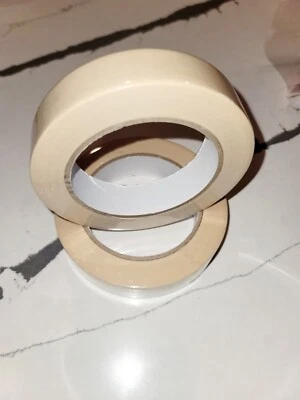 Cinta adhesiva, cinta de pintor 50yds (45m de largo) paquete de dos Foto 1 de 2