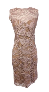 Emilio Pucci Full Length Rear Zip, Nude, Embroidered Dress, Size 38, AU 10 - Picture 1 of 8