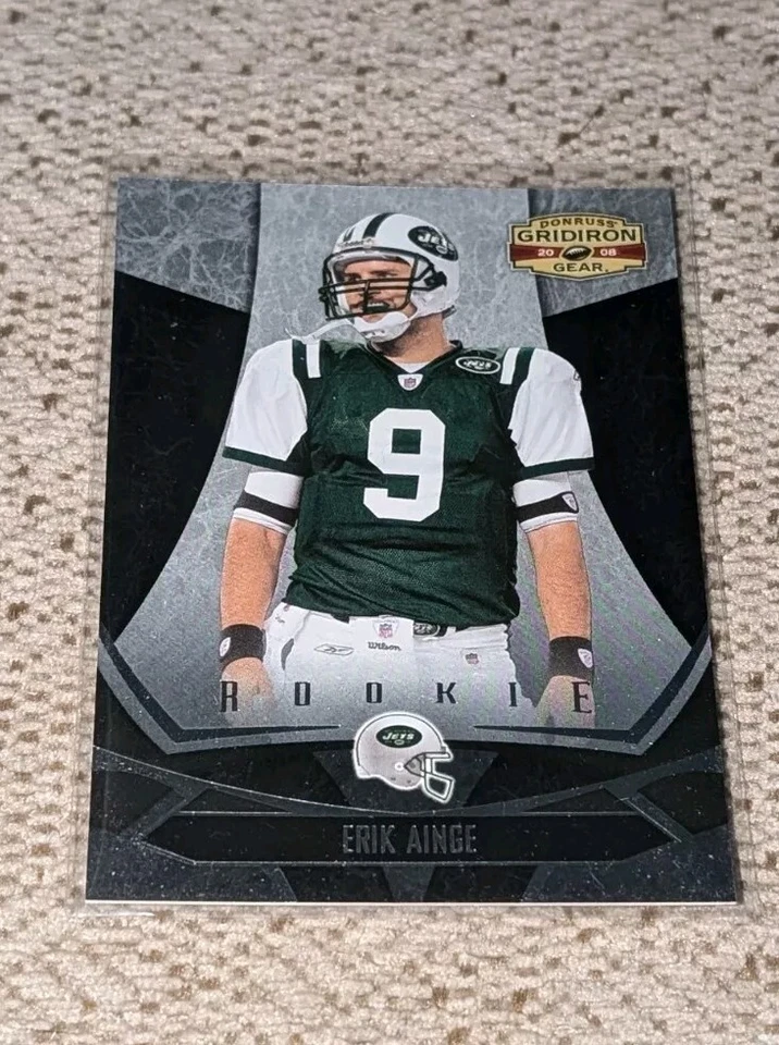 2008 ERIK AINGE GRIDIRON GEAR RC ROOKIE /999 (JETS) - Image 1 of 1