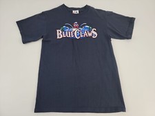 Lakewood BlueClaws 2007 Baseball T Shirt Phillies Minor League Boys L Majestic