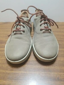 ECCO LEATHER UPPERS RUBBER SOLE 13D/M/ SAND COLOR OXFORD MADE IN SLOVENIA. QQ - Picture 1 of 12