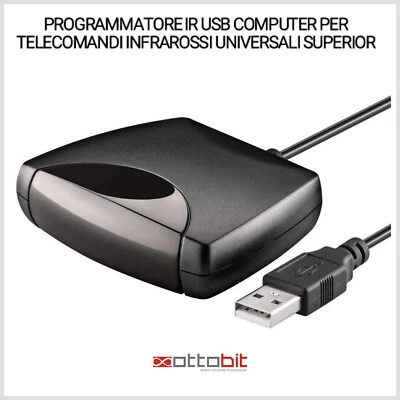 PROGRAMMATORE IR USB PC WINDOWS PER TELECOMANDI INFRAROSSI UNIVERSALI SUPERIOR