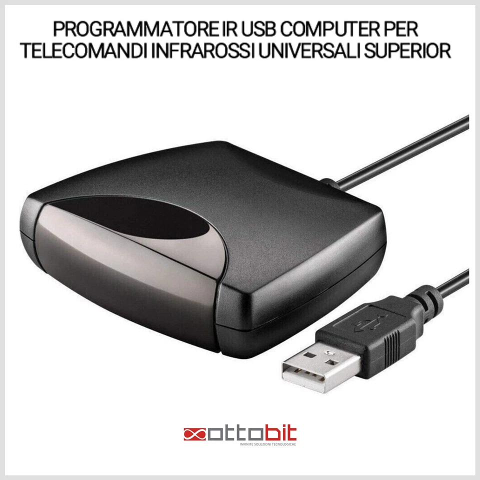 PROGRAMMATORE IR USB PC WINDOWS PER TELECOMANDI INFRAROSSI UNIVERSALI SUPERIOR - Immagine 1 di 4