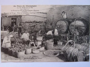 06E27 RARO CPA TARJETA POSTAL - EN EL PAÍS DEL CHAMPÁN ÉPERNAY - OBRA DE TIRADA - Imagen 1 de 2