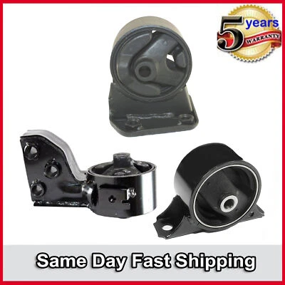 1995-1996 Mitsubishi Mirage 1.5L 6607 6669 6612 For 3PCS Motor & Trans Mount - Image 1 of 4