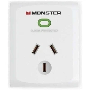 NEW Monster Single Socket Surge Protector White - Picture 1 of 3