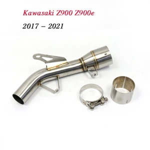 Motorcycle Exhaust System Escape Pipe For Kawasaki Z900 Slip On Middle Link Pipe - Picture 1 of 7