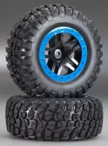 Traxxas Slash 2WD/4X4 BF Goodrich Mud Terrain Tire/Split-Spoke Wheel TRA5883A - Picture 1 of 2