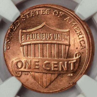 2022 NGC MS61 Struck Off Center Shield Cent Mint Error Rare Date - Image 1 of 4