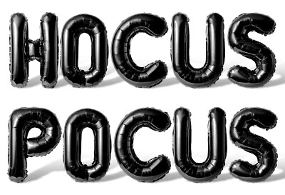 HOCUS POCUS Letra Globo Banner - Opción 10 Colores - Decoración Fiesta Halloween Foto 1 de 4