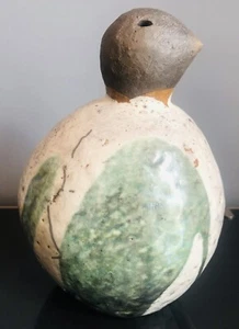 Vintage Obvara Raku Bird Lithuanian - Picture 1 of 7