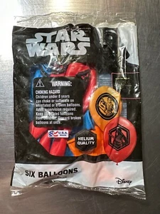 Disney Star Wars Balloons Six 6 Per Pack 12 Inchs Round New - Picture 1 of 2