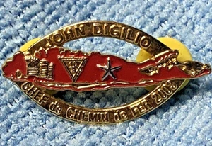 2003 John Digilio Chef De Chemin De Fer Lapel Pin - Picture 1 of 3
