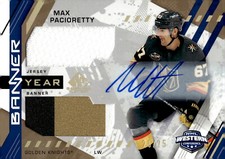 2021-22 SP Game Used Banner Year Jersey Autographs Max Pacioretty Auto /25