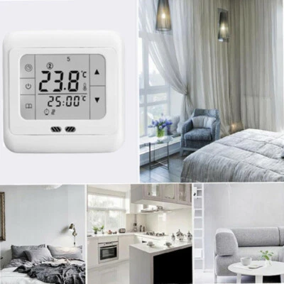 Touchscreen DigitalThermostat Fußbodenheizung Raumthermostat 16A Unterputz 3600W - Bild 1 von 4