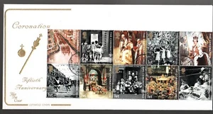 2003 50th Anniv of Coronation H.M Queen Elizabeth II FDC, QUEEN'S PARADE CDS pmk - Picture 1 of 2