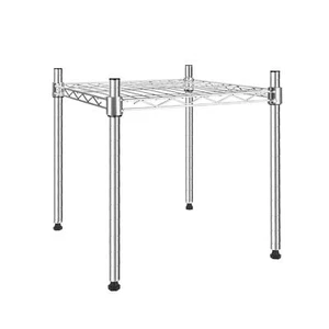 Heavy Duty Shelving Unit Wire Metal Stackable Storage 1tier Shelf Chrome 15" W X - Picture 1 of 7