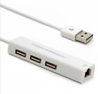 Usb Nic Two-In-One Expansion 3 Usb Ports To Rj45 Network Adapter New!!