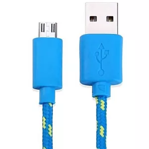 NTJ Braided Micro USB power cord Charger Cable for samsung galaxy s4 s6 s6+ s7 - Picture 1 of 22