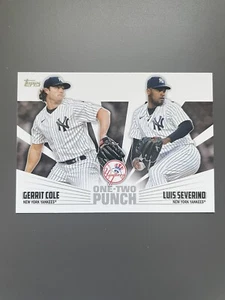 2023 Topps Series 1 - One-Two Punch #12P-8 Luis Severino, Gerrit Cole - Picture 1 of 2
