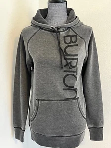 Burton Women's Antidote Snowboards Fleece Pullover Hoodie Sweatshirt, Grey, S - Picture 1 of 24