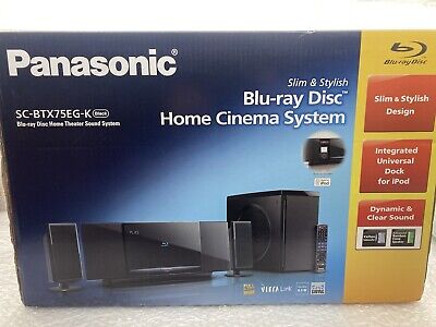 Panasonic SC-BTX75EG-K Heimkino Blu-ray Disc Home Cinema System, Subwoofer NEU • 129.90€