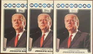 3 NRMT/MT PRESIDENT JOE BIDEN SP RC ROOKIE CARDS 2008 TOPPS CAMPAIGN DEMOKRAT - Bild 1 von 1