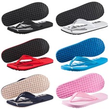 puma leather flip flops