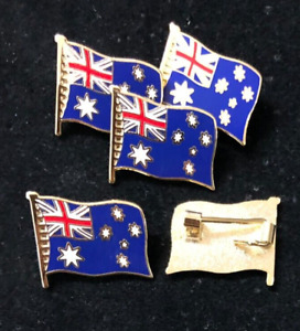 JOBLOT OF 5 AUSTRALIA AUSTRALIAN NATIONAL FLAG ENAMEL PIN BADGES