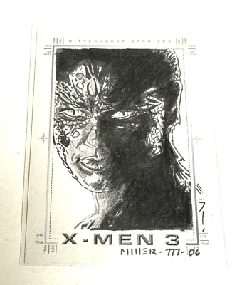 Tarjeta de boceto 2006 X-Men 3: The Last Stand de Miller de Upper Deck Foto 1 de 2
