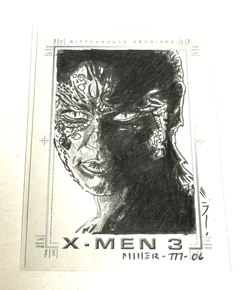Tarjeta de boceto 2006 X-Men 3: The Last Stand de Miller de Upper Deck Foto 1 de 2