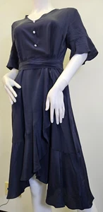 Vestido azul marino para mujer mediano 100 % puro de seda morera de LILYSILK - Imagen 1 de 17